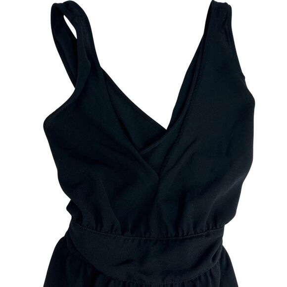 Anthropologie Leith Romper Size XS Black‎ Classic Simple Minimal Summer - Picture 3 of 11